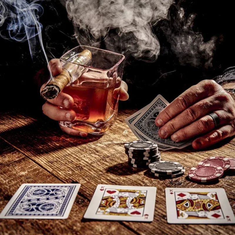 Set 6 pahare whiskey cu Suport Trabuc [7]