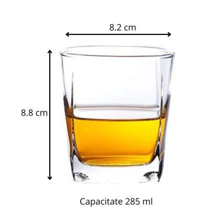 Set 6 Pahare whiskey Large Square [7]