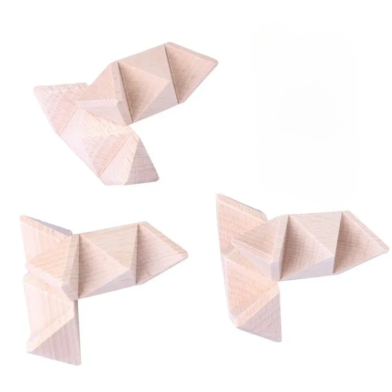 Set 6 Puzzle-uri din Lemn Kongming Lock [3]