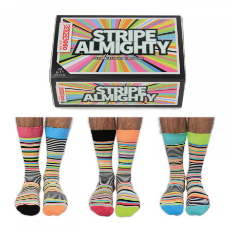 Set 6 sosete colorate cu dungi Stripe-Teasing [0]