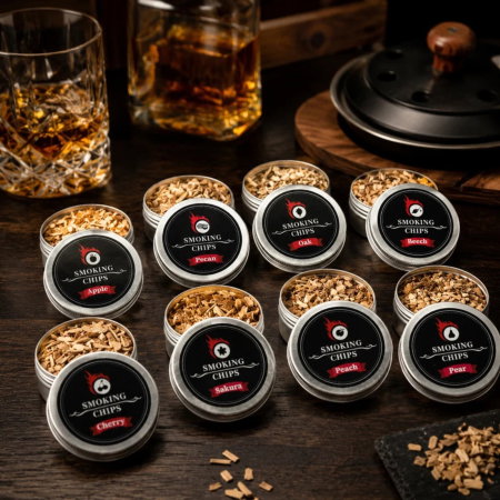Cadouri de Baut - Set 8 Arome pentru Afumare Whisky