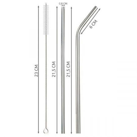 Set 8 paie de baut reutilizabile din otel inoxidabil [3]