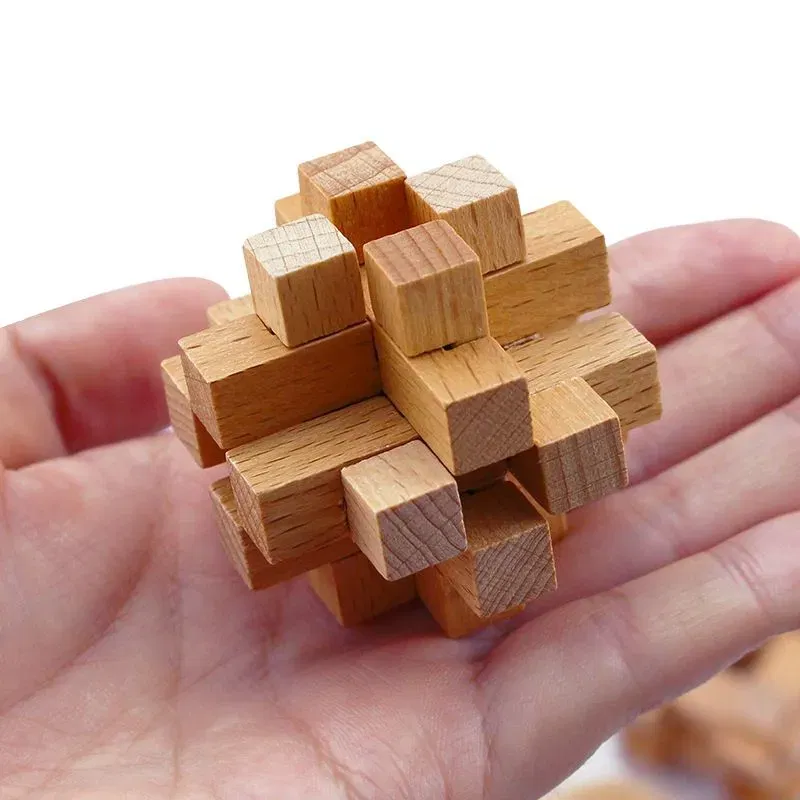 Set 9 Puzzle-uri din Lemn Kongming [1]