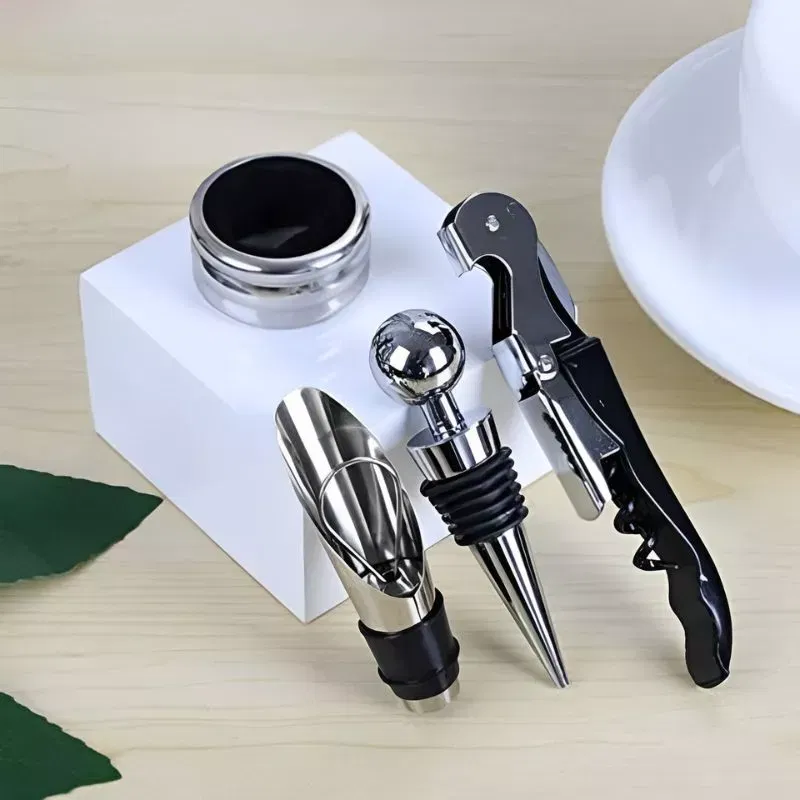 Set accesorii vin, 4 piese, cutie cadou [3]