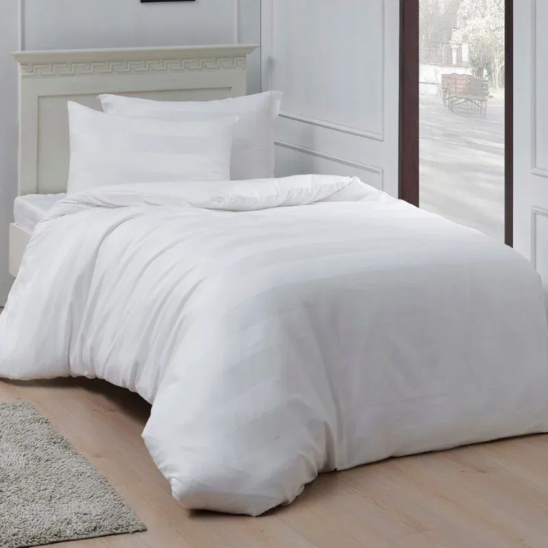 Cele mai noi - Set asternuturi premium Alb - 160x220 cm, 1 fata de perna