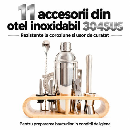 Set cadou Cocktail Shaker XL - cu 12 accesorii [2]