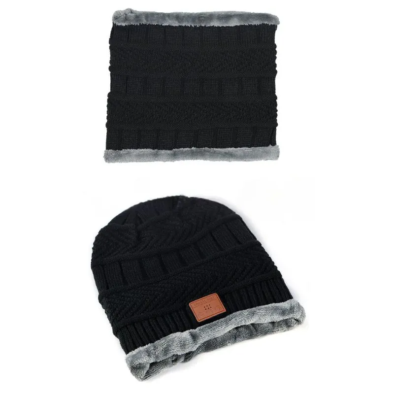 Set Caciula smart cu casti Bluetooth guler si manusi [3]