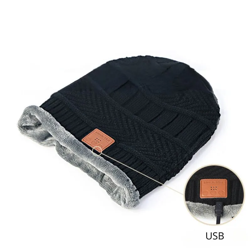 Set Caciula smart cu casti Bluetooth guler si manusi [7]