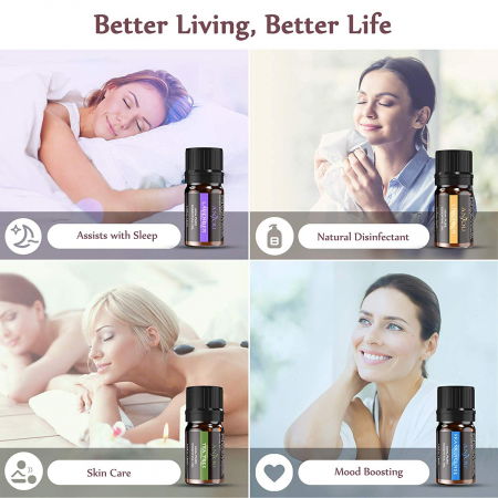 Set cadou 12 uleiuri esentiale Anjou 12x5ml puritate 100% [1]