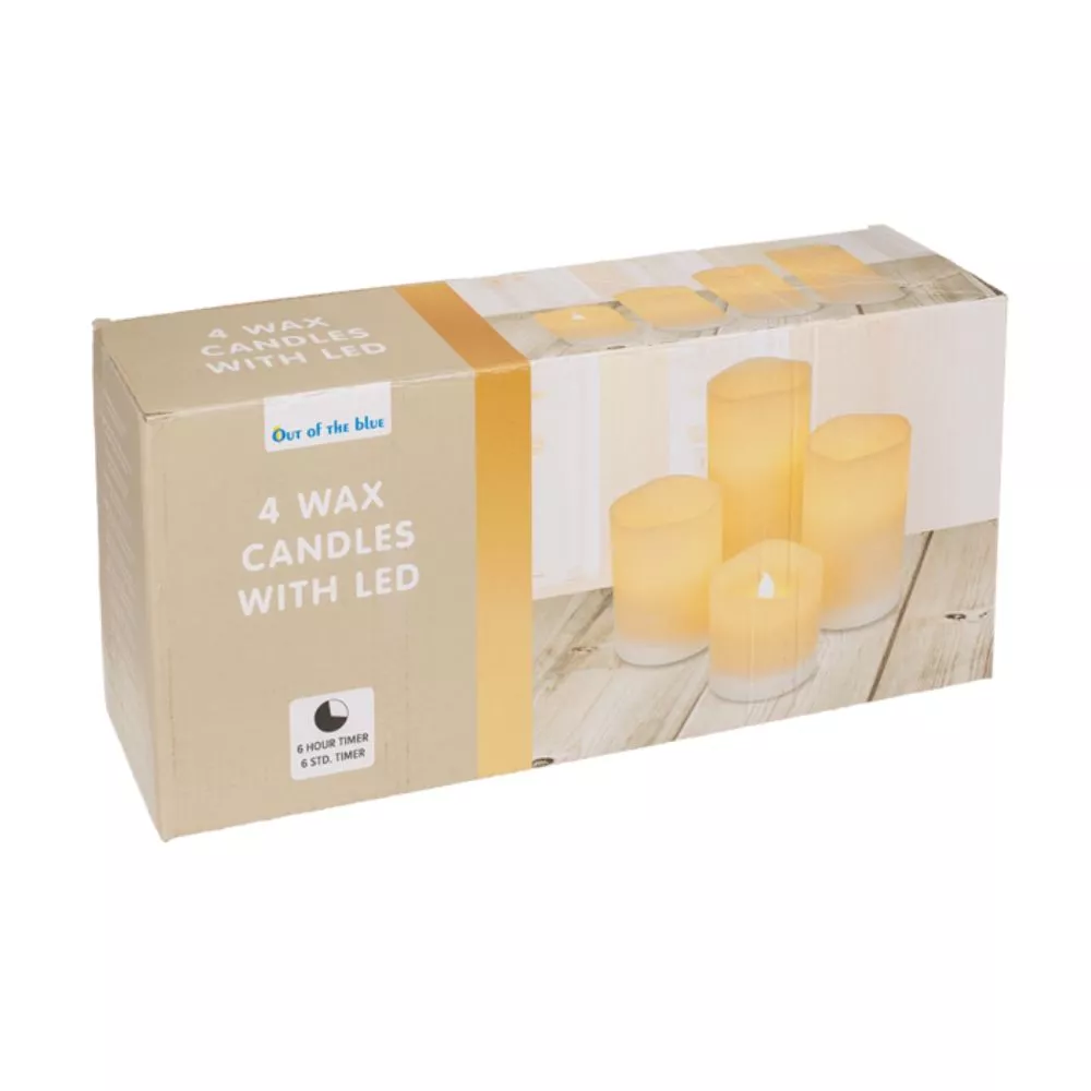 Set cadou 4 lumanari de ceara cu LED [8]