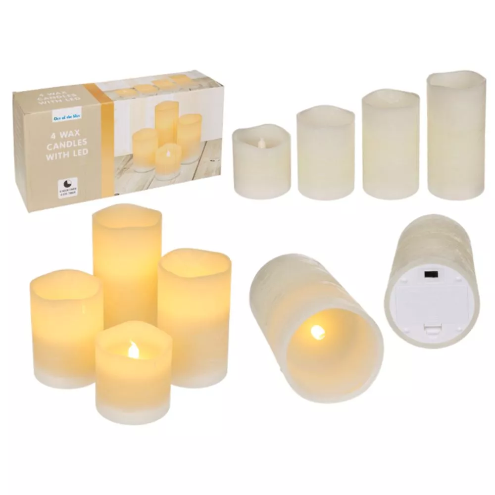 Set cadou 4 lumanari de ceara cu LED [9]