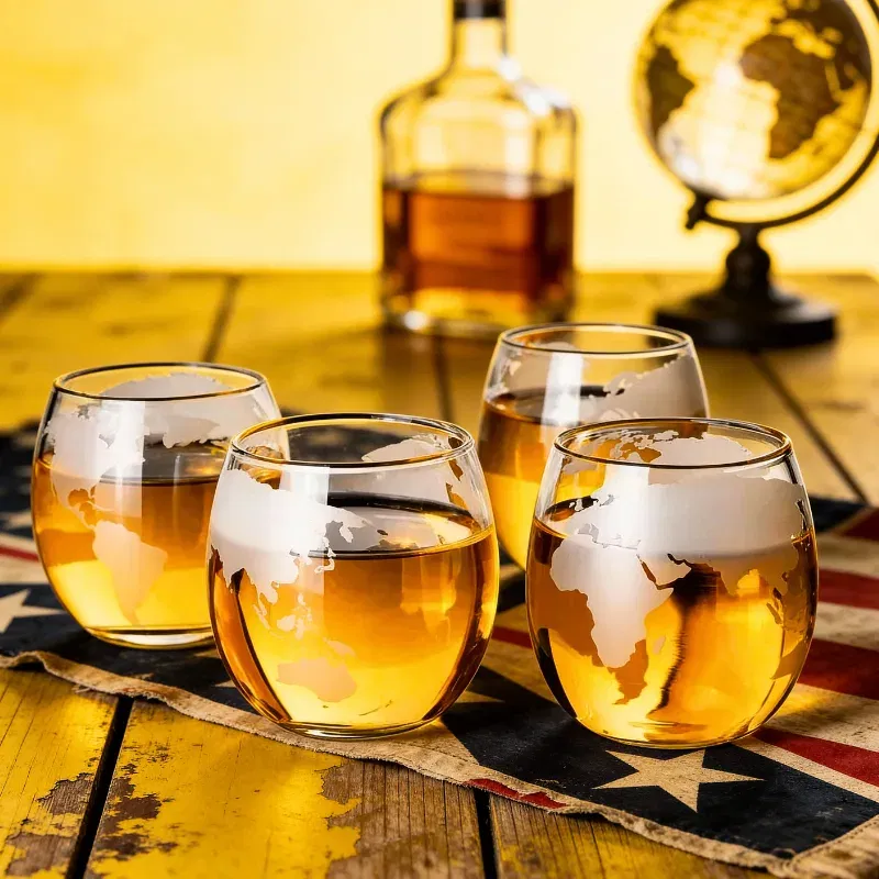 Cadouri Colega Birou - Set cadou 4 Pahare LUX Epique Glob