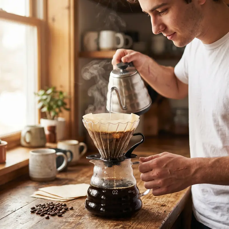 Cadouri pentru Iubita - Set cadou 4 piese Cafeaua perfecta V60