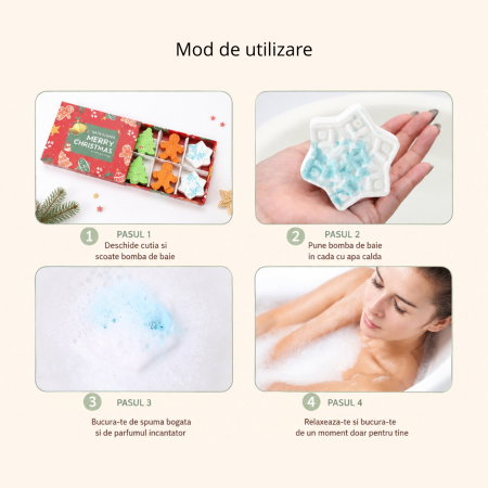 Set Cadou 6 Bombe de Baie, Magia Craciunului [10]