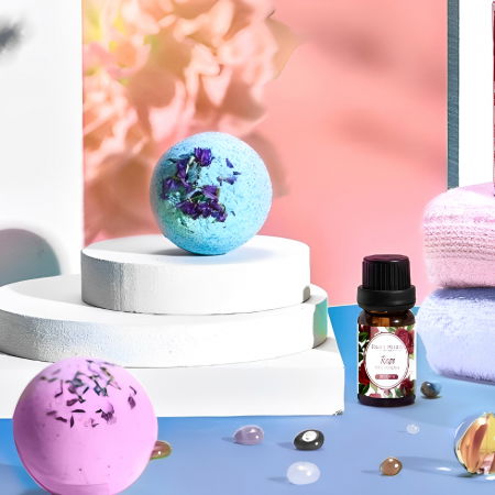 Set cadou 6 bombe de baie si petale naturale de trandafir [3]