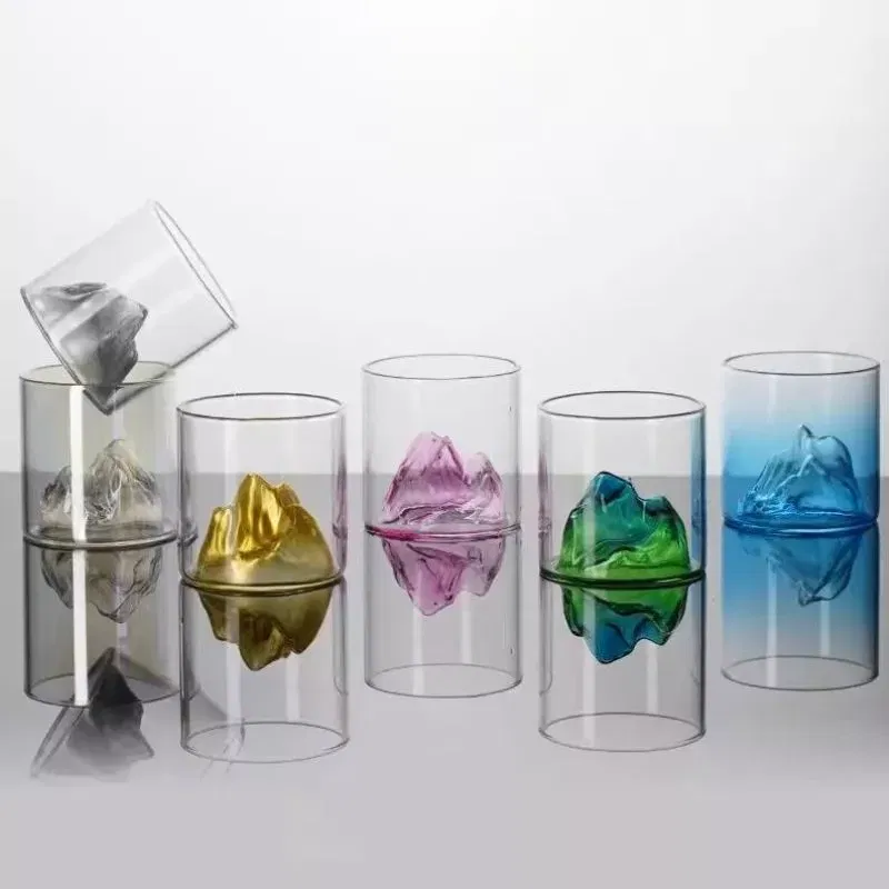 Cadouri pentru Iubita - Set cadou 6 pahare cu munte Gust la inaltime