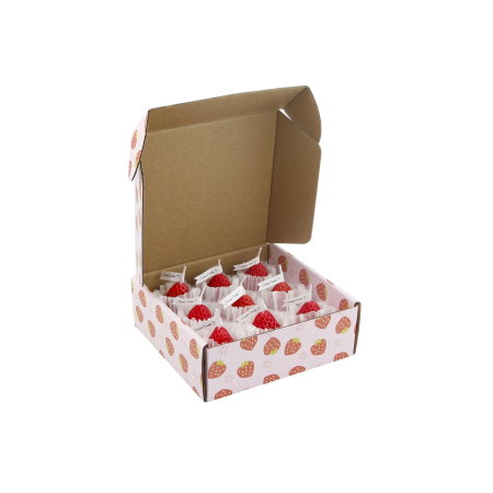Set Cadou 9 Lumanari Parfumate, Rasfat cu Capsuni [8]