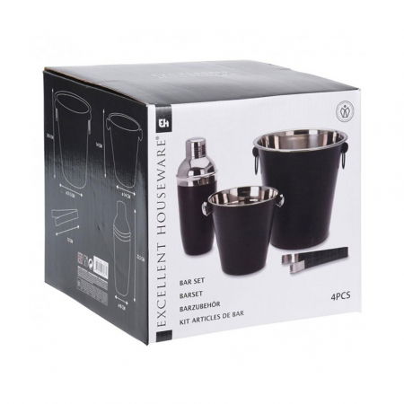 Set cadou Accesorii Bar Black Bartender, 4 piese [3]