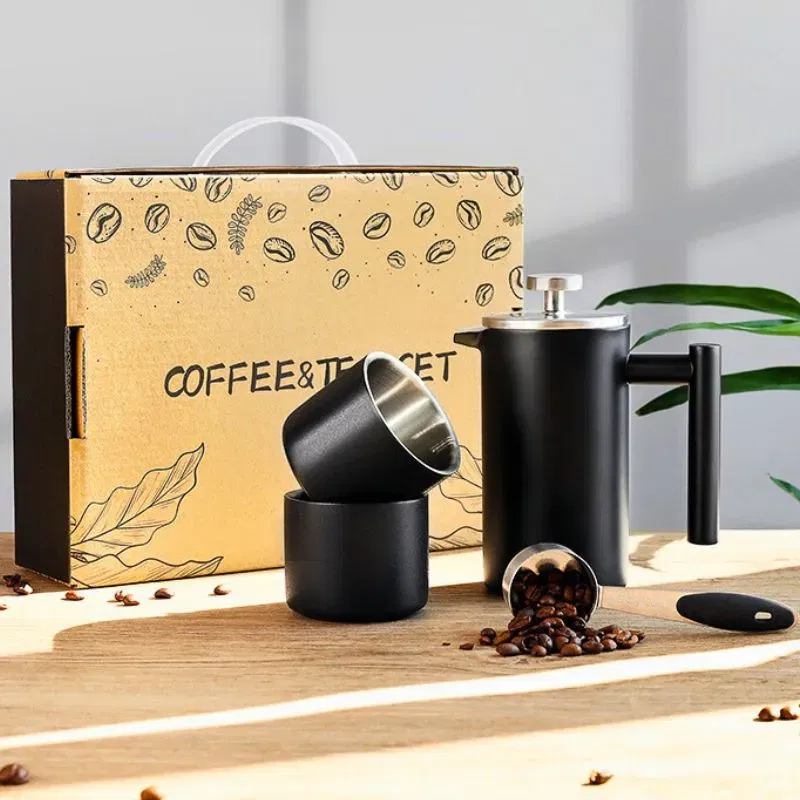 Cadouri pentru Iubita - Set cadou Cafea cu Stil Infuzor si accesorii Black V60