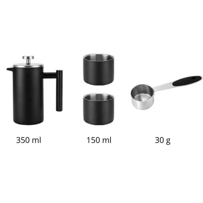 Set cadou Cafea cu Stil Infuzor si accesorii Black V60 [4]