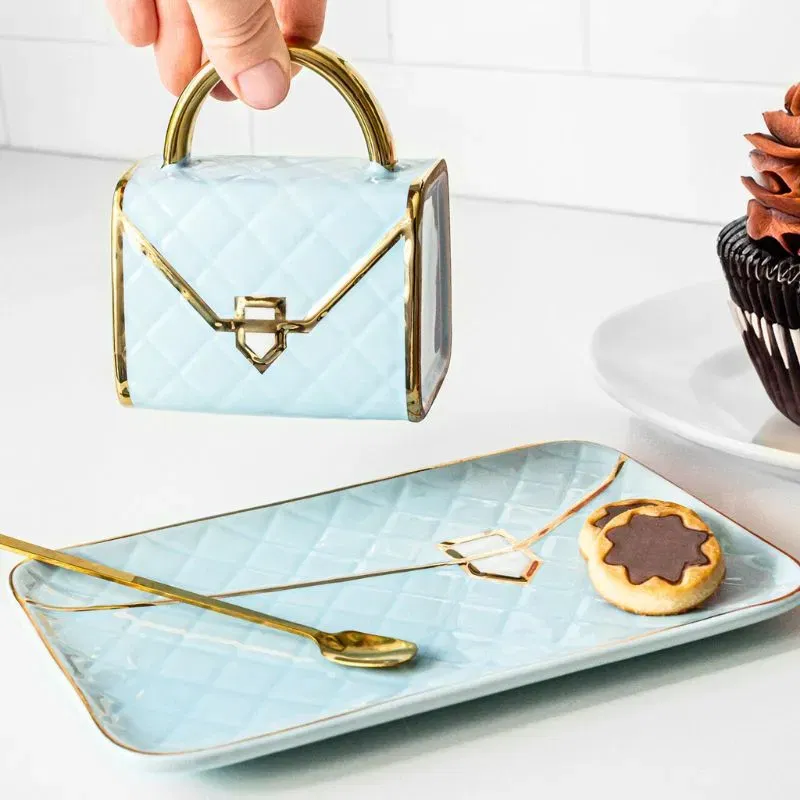 Set Cadou Cana si Suport Tip Geanta Mint [1]