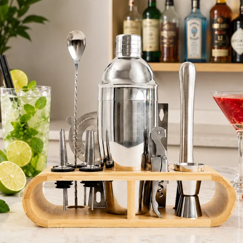 Cadouri de Casa Noua - Set cadou Cocktail Shaker XL - cu 12 accesorii