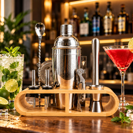 Cadouri de Casa Noua - Set cadou Cocktail Shaker XL - cu 12 accesorii