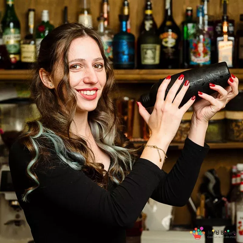 Set cadou Cocktail Shaker Mixology cu 11 accesorii 750ml Negru [3]