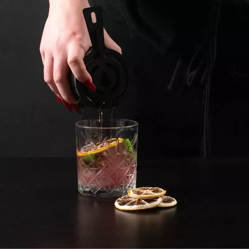 Set cadou Cocktail Shaker Mixology cu 11 accesorii 750ml Negru [19]