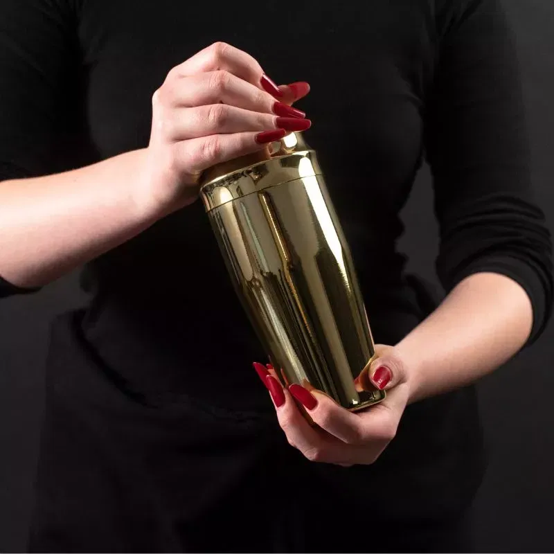 Set cadou Cocktail Shaker Mixology cu 11 accesorii 750ml Gold [14]