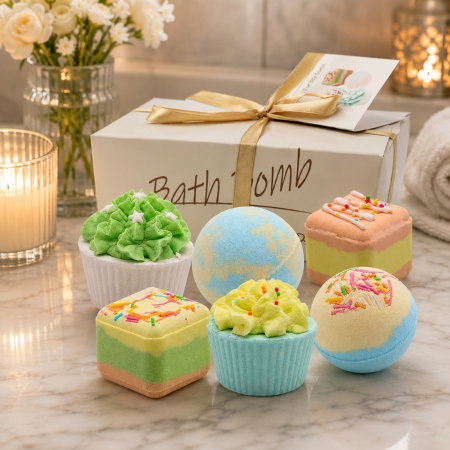 Set Cadou cu 6 Bombe de Baie, Fresh Bloom [3]