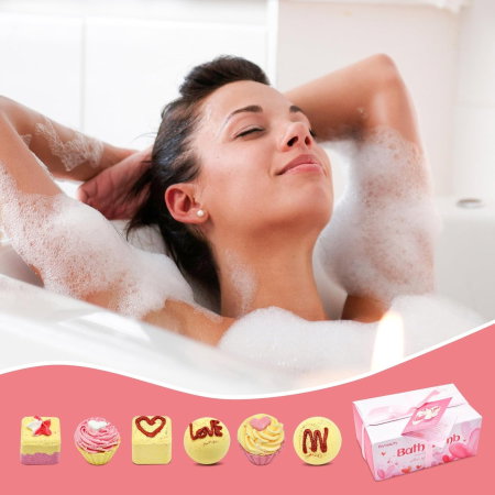 Set Cadou cu 6 Bombe de Baie, Love Edition [10]