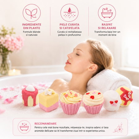Set Cadou cu 6 Bombe de Baie, Spa Moments [8]