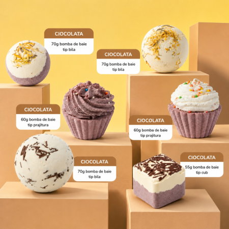 Set Cadou cu 6 Bombe de Baie, Sweet Temptation [13]