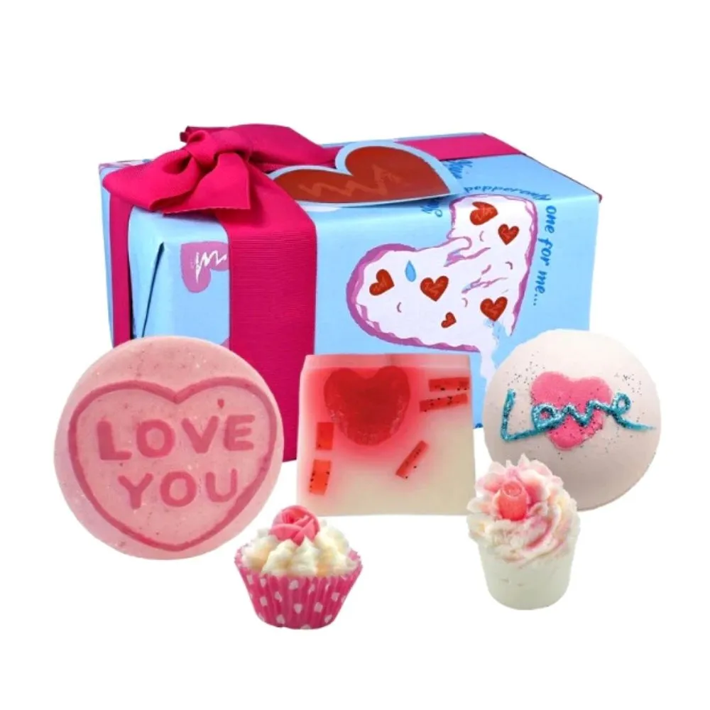Bombe de Baie - Seturi Cadou - Set cadou cu bombe de baie si sapun, Love You To Pizza, 5 pcs