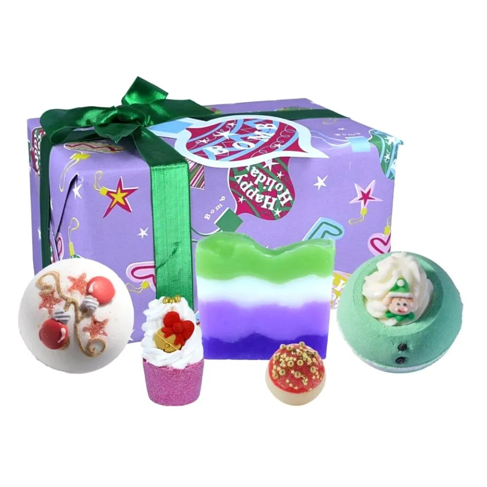 Cadouri pentru Iubita - Set cadou de Craciun cu bombe de baie si sapun, Incredibauble, 5 pcs