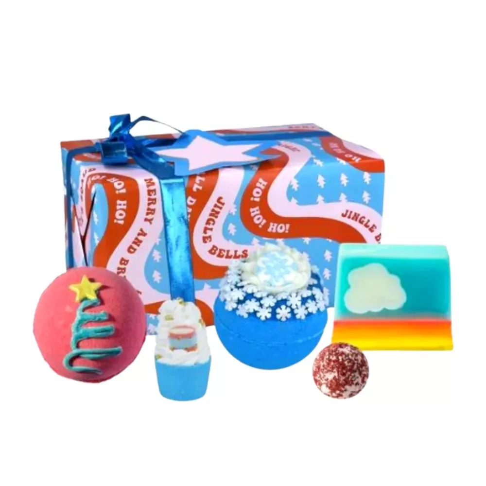 Cadouri pentru Iubita - Set cadou de Craciun cu bombe de baie si sapun, Sleigh All Day, 5 pcs