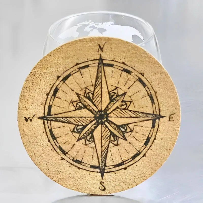 Set cadou decantor Glob Pamantesc cu doua pahare Deluxe [12]