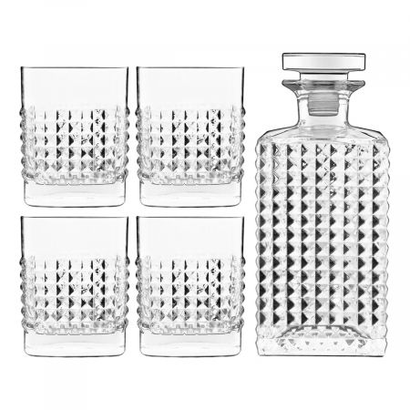 Set cadou decantor Whiskey Sticla cu 4 pahare Elixir [5]