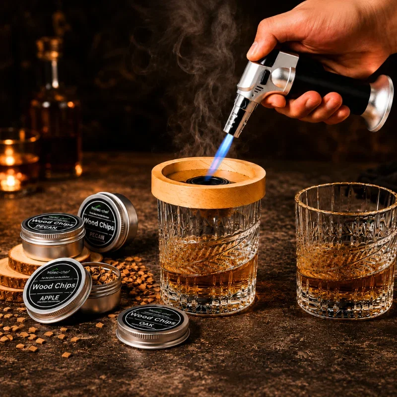 Cadouri de Baut - Set cadou Deluxe Drinks Smoker + 2 Pahare whiskey Classical