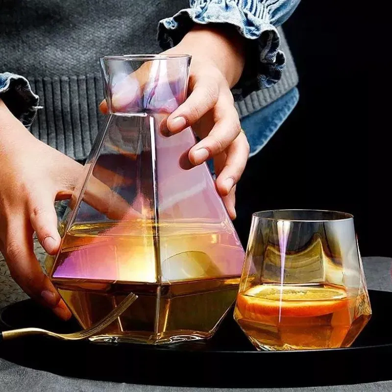 Set cadou Diamante decantor cu 4 pahare si bile de curatare [7]