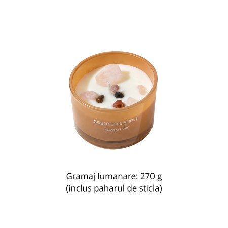 Set cadou femei cu flori din sapun si lumanare, Ivory Rose [10]