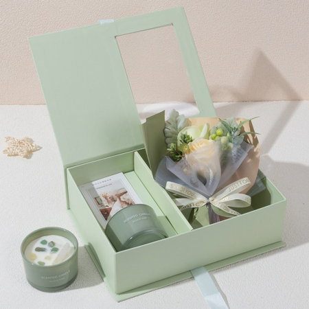 Set cadou femei cu flori din sapun si lumanare, Secret Garden [6]