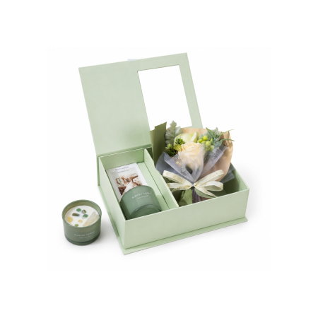 Set cadou femei cu flori din sapun si lumanare, Secret Garden [7]