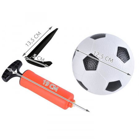 Set cadou fotbal pentru copii, poarta cu plasa, minge si pompa [8]