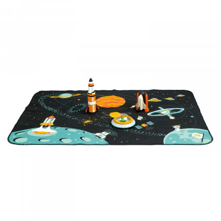 Set cadou jucarii din lemn Aventura in Spatiu, 6 piese [3]