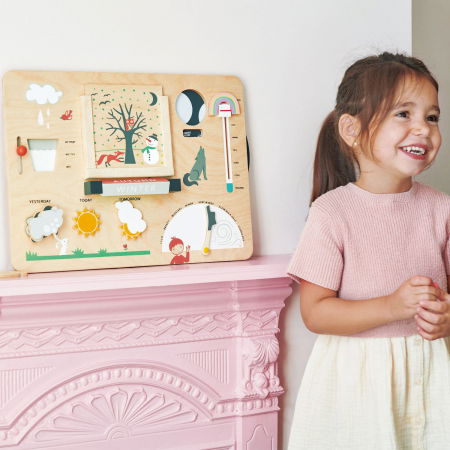 Set cadou jucarii din lemn Statie meteo educativa, 13 piese [1]