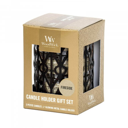 Set cadou lumanari parfumate WOODWICK Glowing Fireside [3]