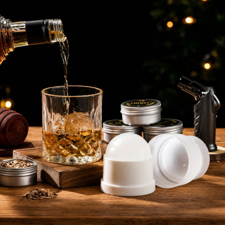 Set Cadou pentru Afumare Whisky cu 2 Pahare si 8 Arome [3]