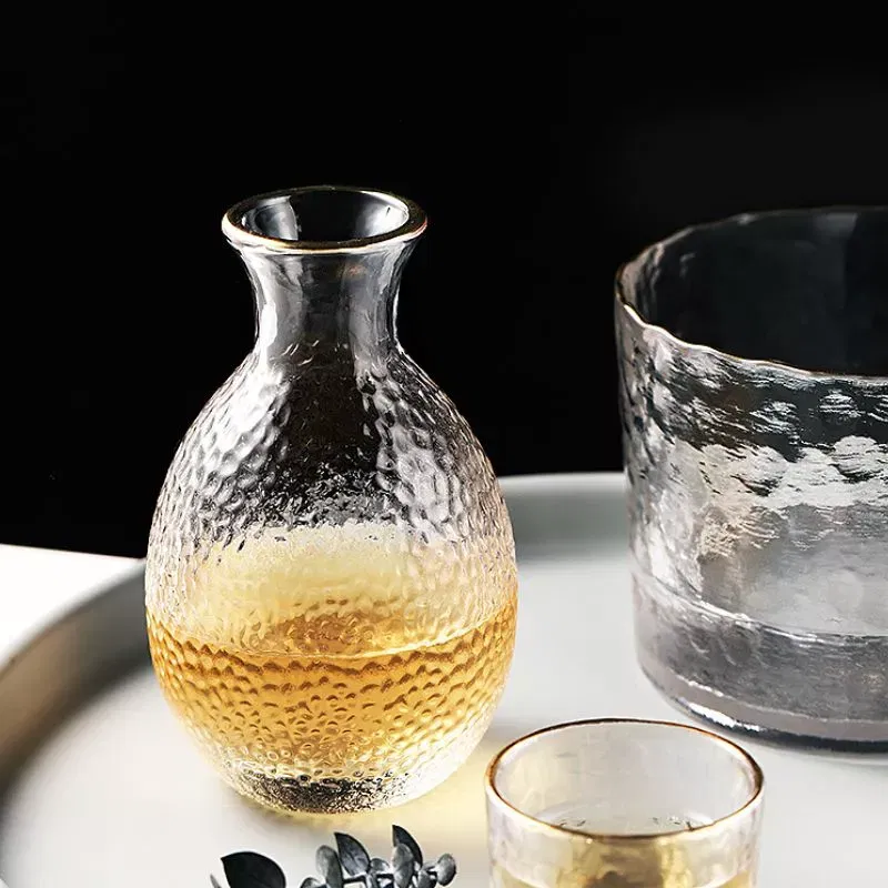 Set cadou servire bauturi tari Sticla cupa si 4 pahare Platinum [3]